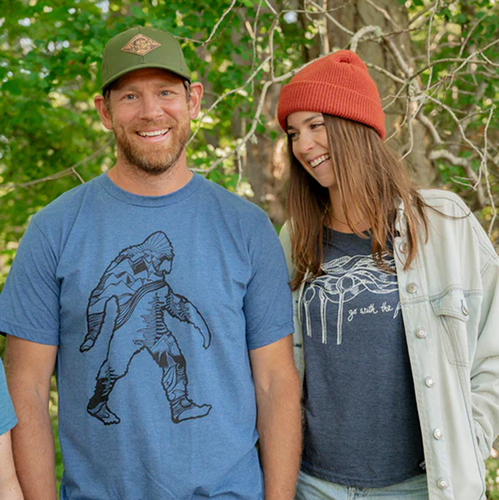 Kindred Coast Clothing small / Heather Blue Kindred Coast Unisex T- Shirt - Big Sasquatch