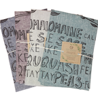 Kindred Coast Kitchen Veggie Wisdom / Plum Tea Towels