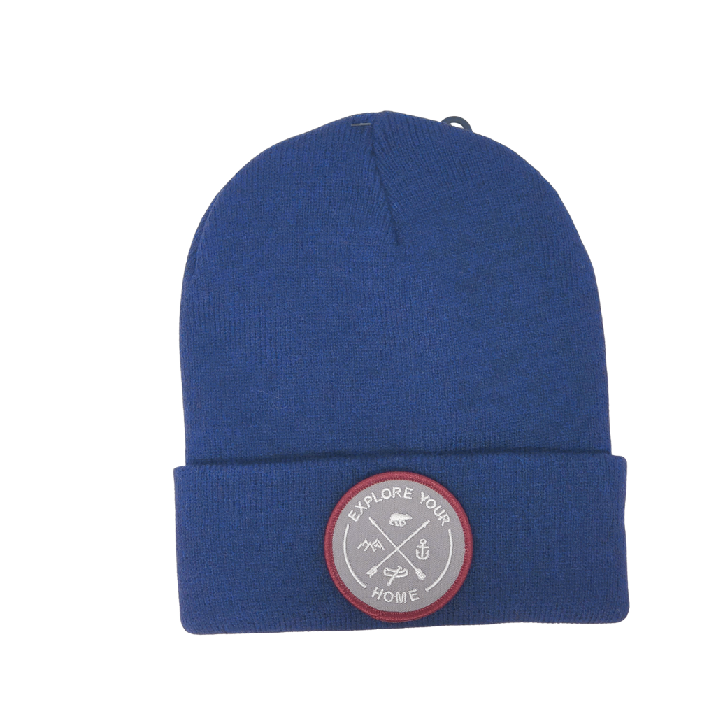 Kootenay Winter Hat Dusk Blue Explore Your Home Cuffed Beanie - Canadian Made