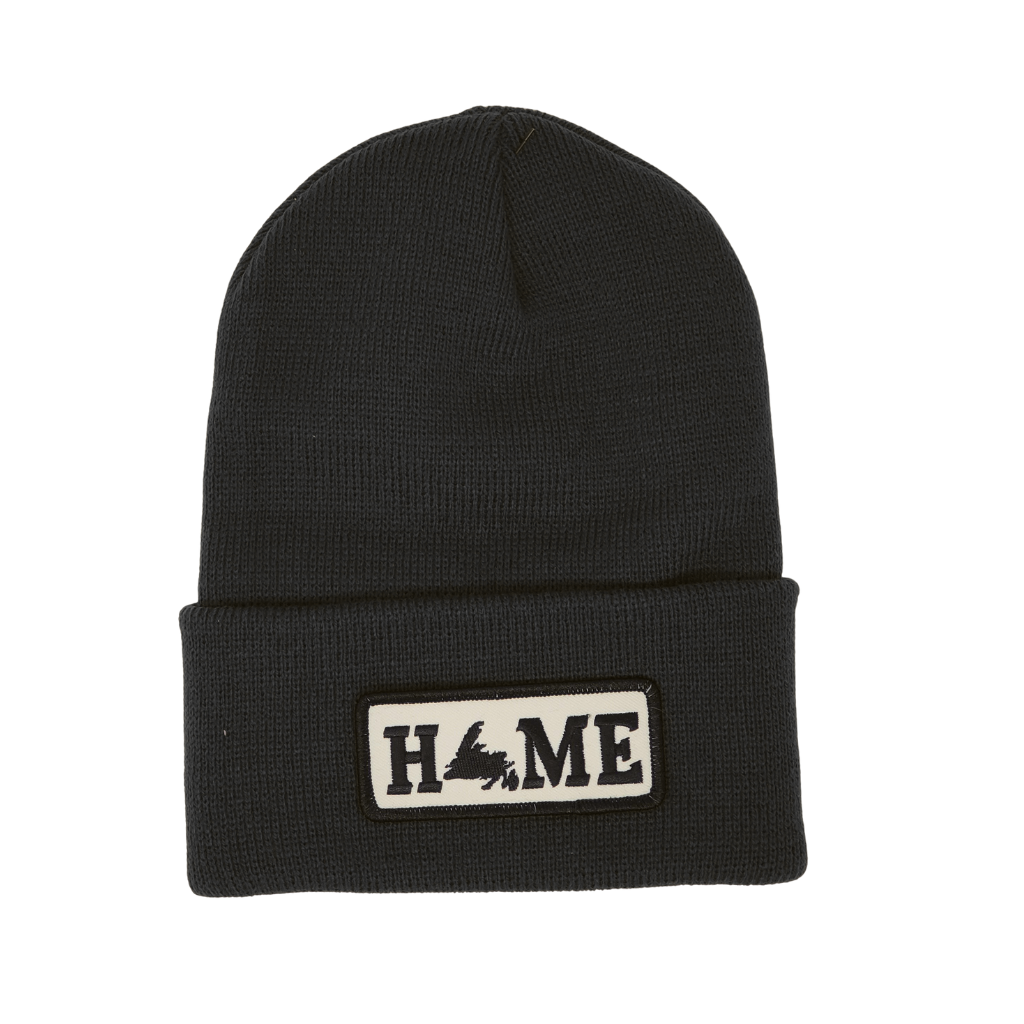 Kootenay Winter Hat NFLD / Black Classic Home Cuffed Beanie - Canadian Made