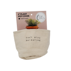Leaf & Root pot cover 4" / don't stop beliefing Canvas Plant Pot Covers