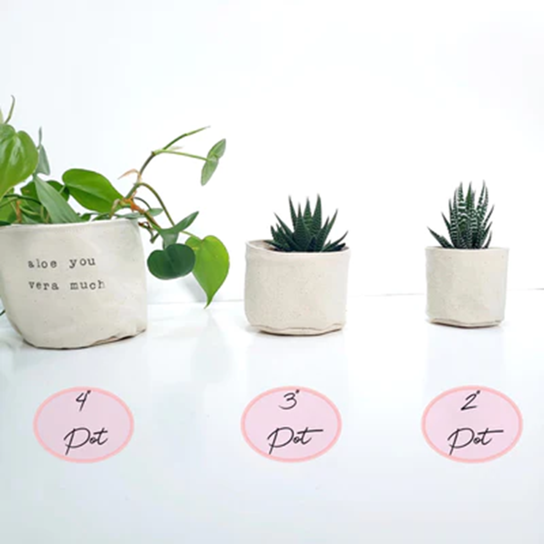 Leaf & Root pot cover Canvas Plant Pot Covers