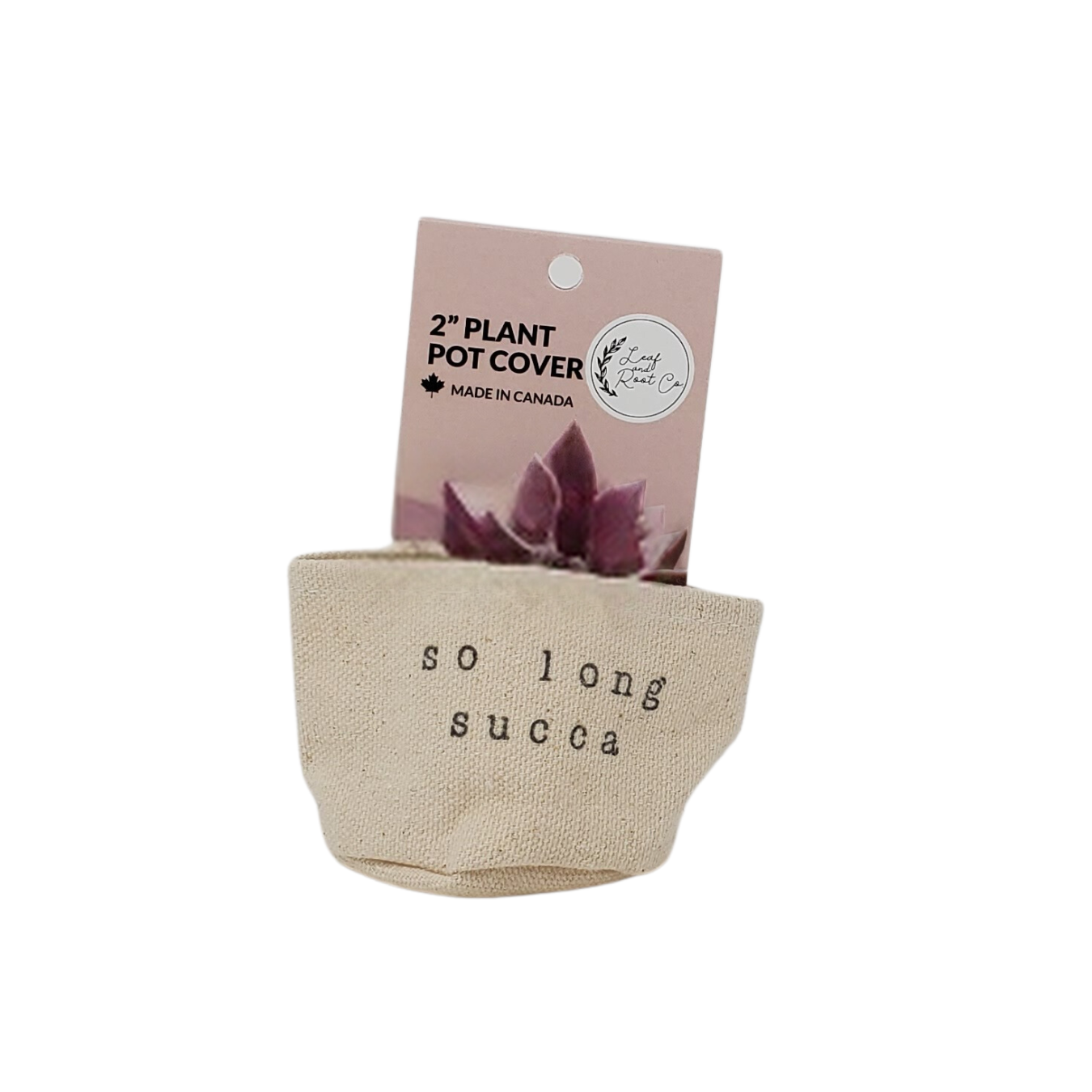 Leaf & Root pot cover Canvas Plant Pot Covers