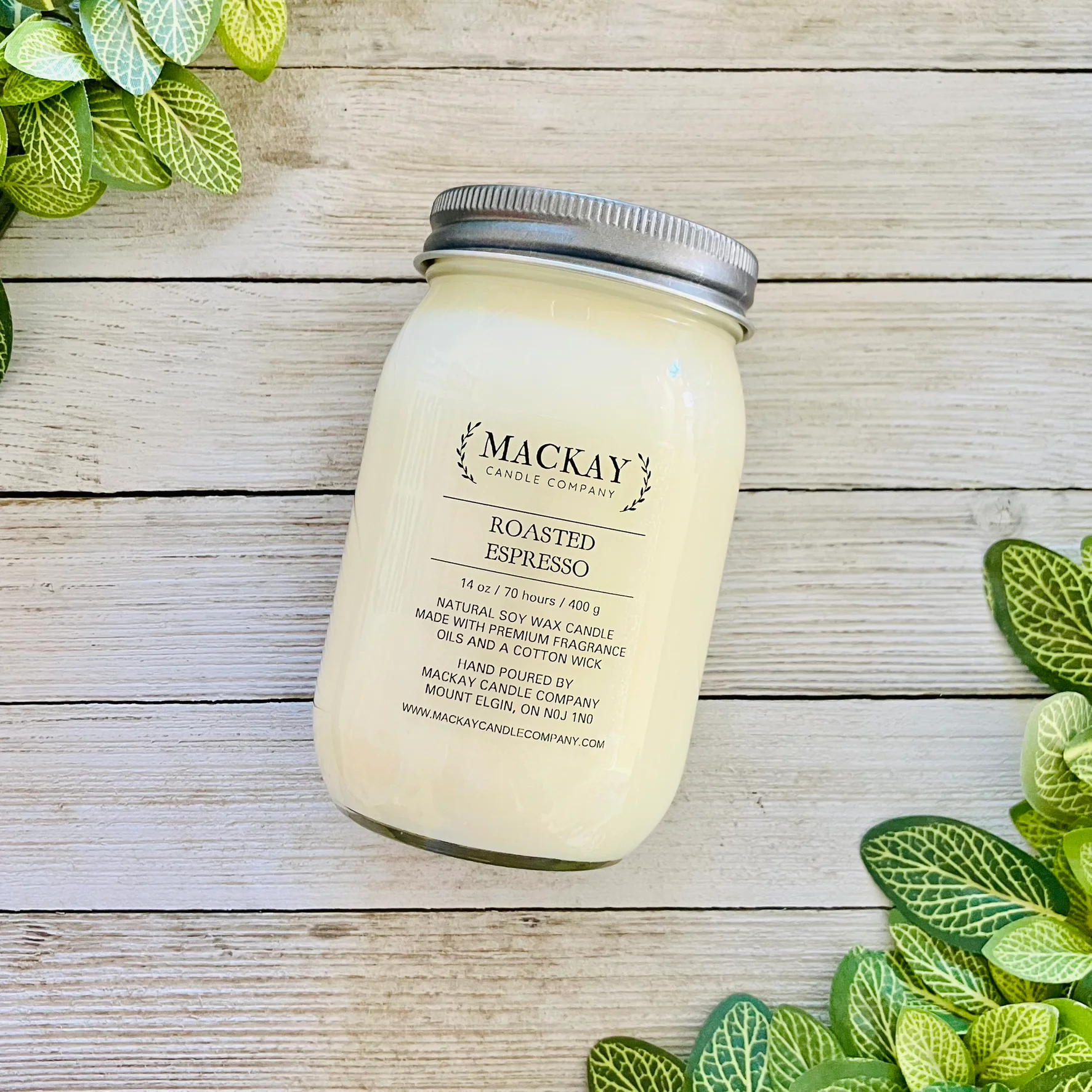 Mackay Candle Company Accessory Lrg 14oz Mason / Roasted Espresso MACKAY Candle Company