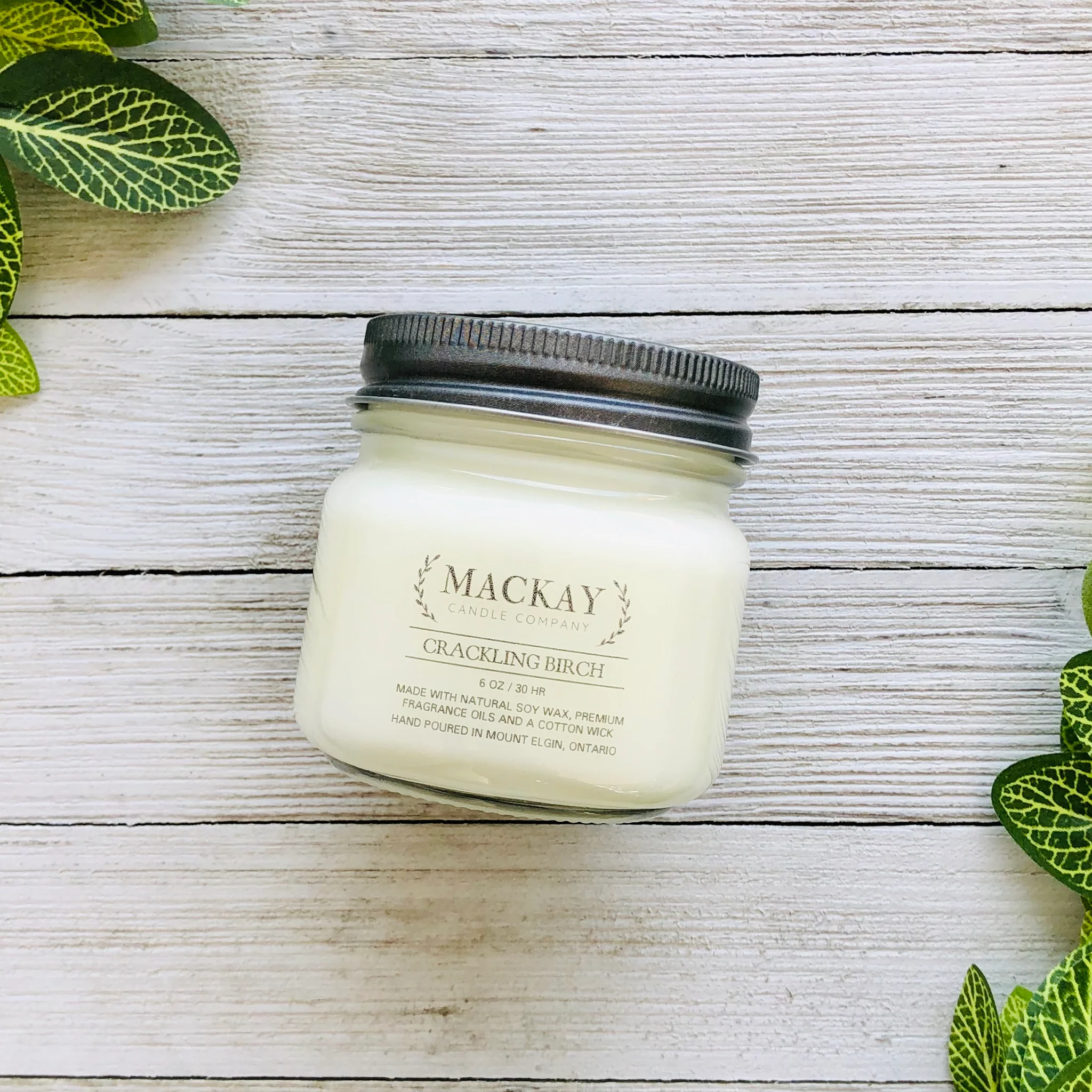 Mackay Candle Company Accessory Sm Mason / Crackling Birch MACKAY Candle Company