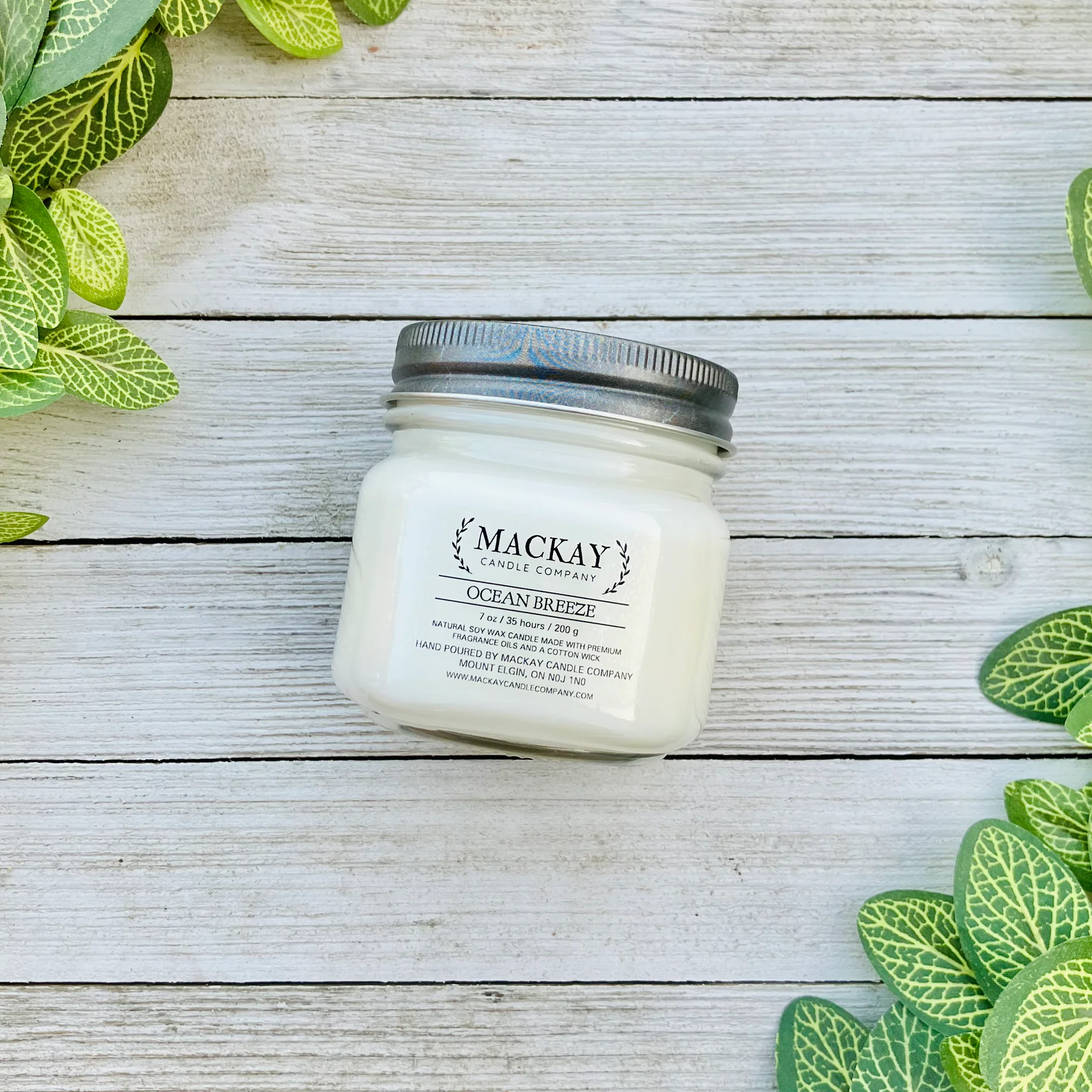 Mackay Candle Company Accessory Sm Mason / Ocean Breeze MACKAY Candle Company