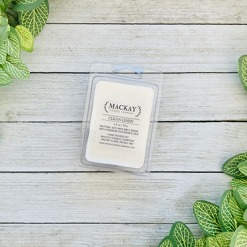 Mackay Candle Company Accessory Wax Melts / Clean Linen / MACKAY CANDLE COMPANY Soy Wax Candles