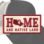 My Home Apparel Hats Navy Blue Home On Native Land Trucker Hat - Made in Canada