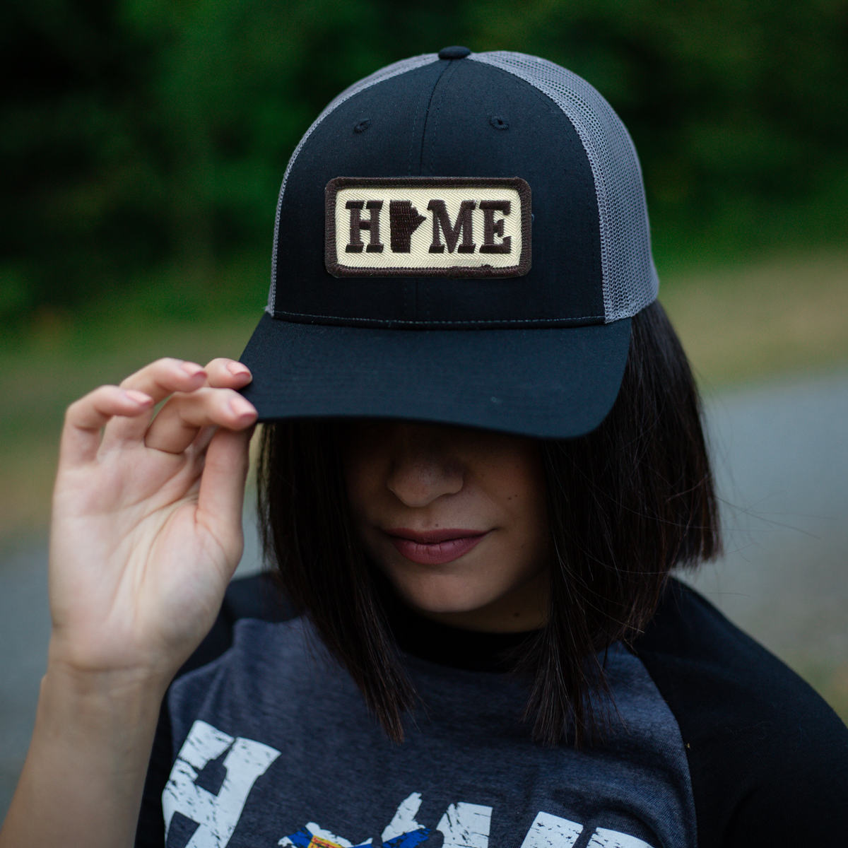 My Home Apparel Patch Manitoba Trucker Hat with HOME Patch - Made in Canada