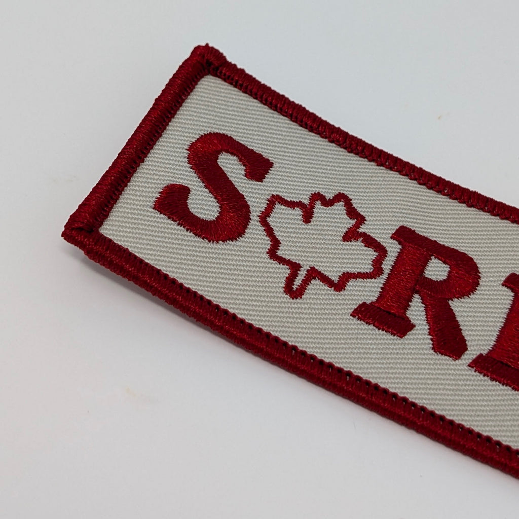 My Home Apparel Patch Sorry Patch - Made in Canada
