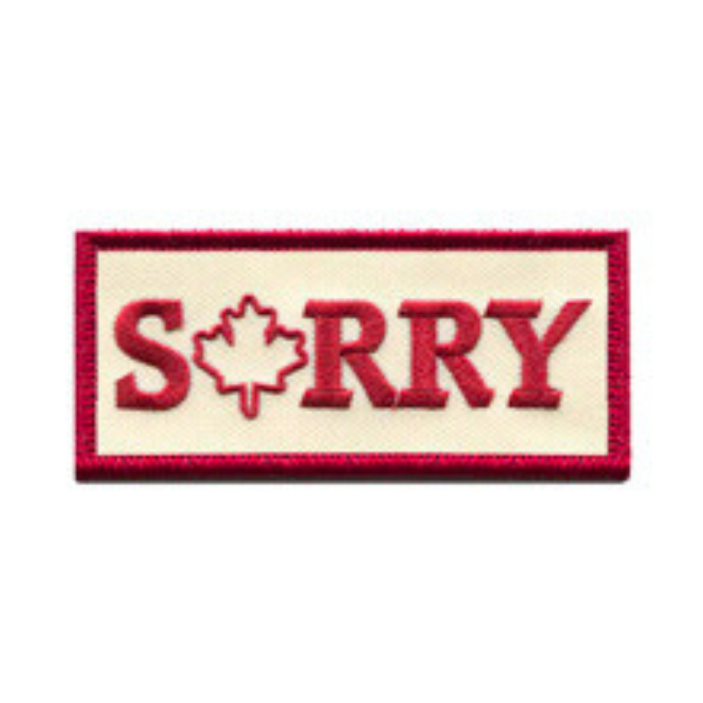 My Home Apparel Patch Trucker Hat with Sorry Patch - Made in Canada