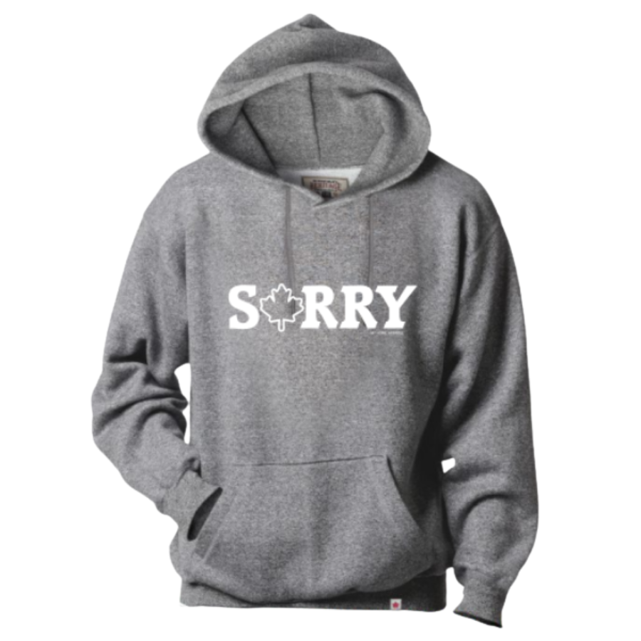 My Home Apparel Screen Printed Hoodie - Unisex Sorry Unisex Heritage Hoodie