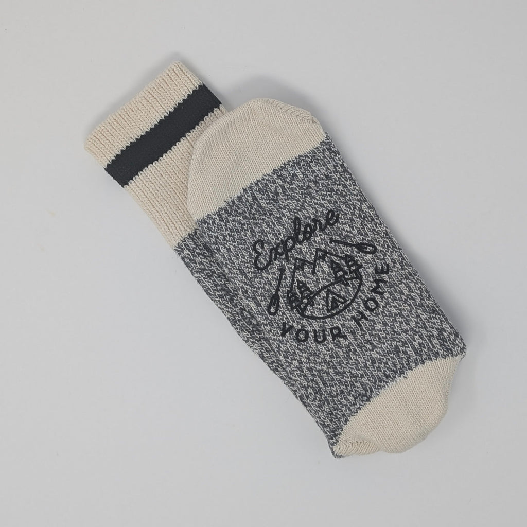 My Home Apparel Socks - Unisex Explore Your Home Cotton Cabin Socks-2 pack