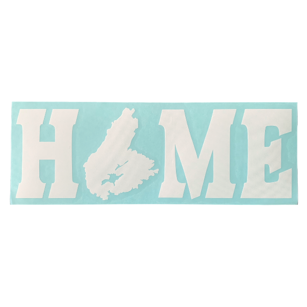rectangular Sticker white Letters Cape Breton HOME Bumper Sticker/Decal