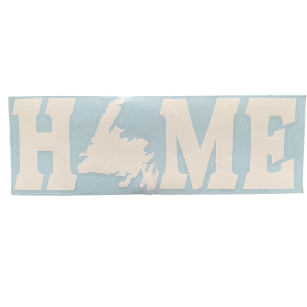 rectangular Sticker Individual Letters Newfoundland HOME Bumper Sticker/Decal