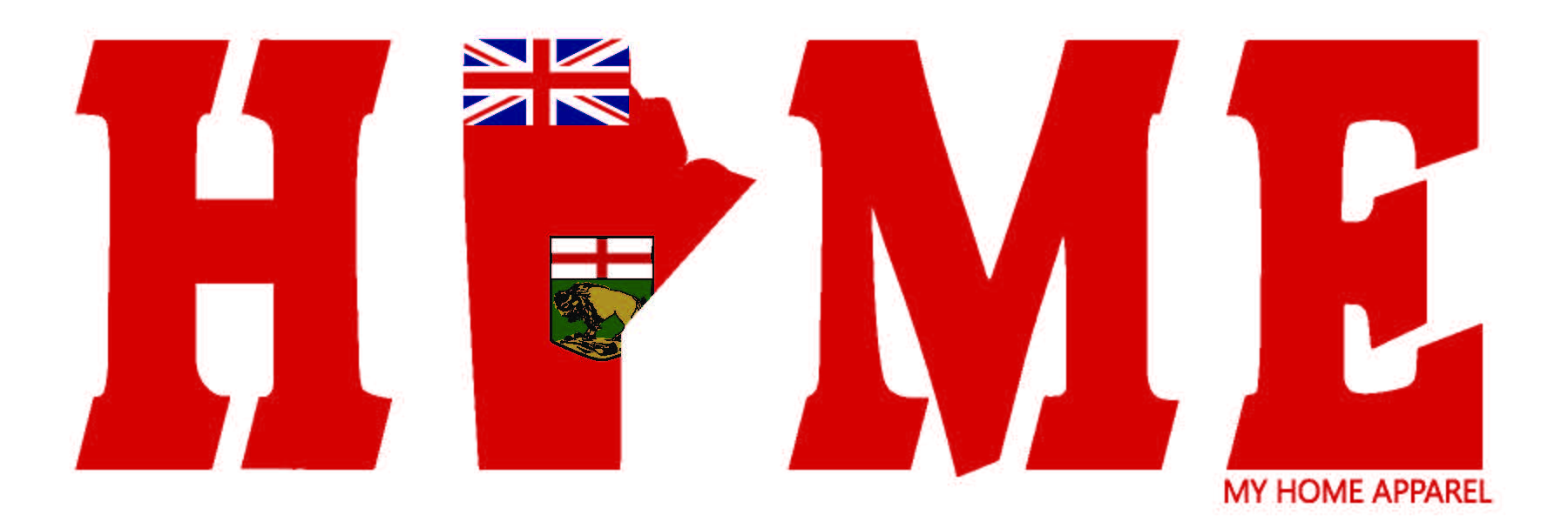 My Home Apparel Sticker Manitoba Provincial Bumper Stickers