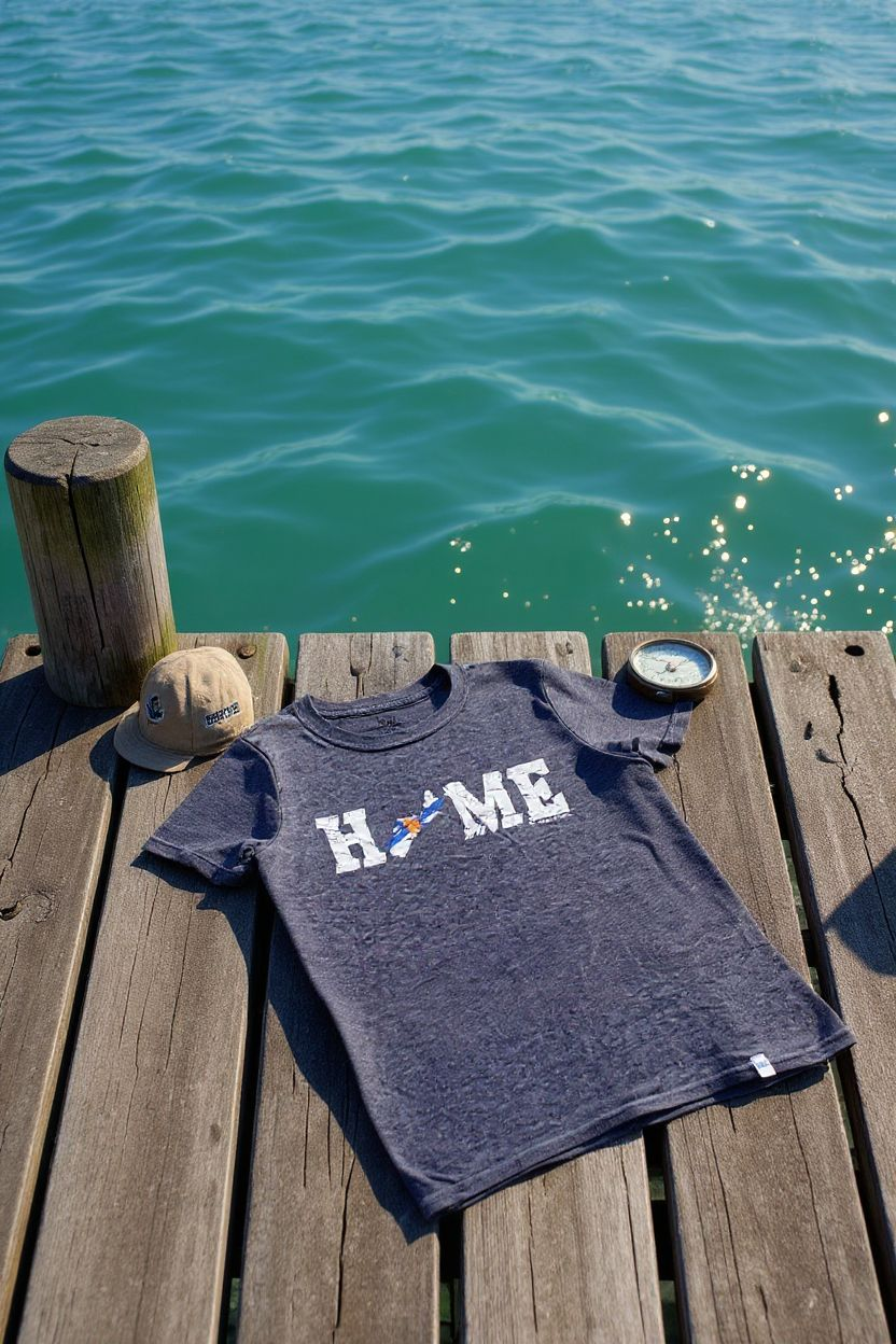 My Home Apparel T-Shirt (Graphic) - Unisex Provincial HOME Flag Unisex T-Shirt