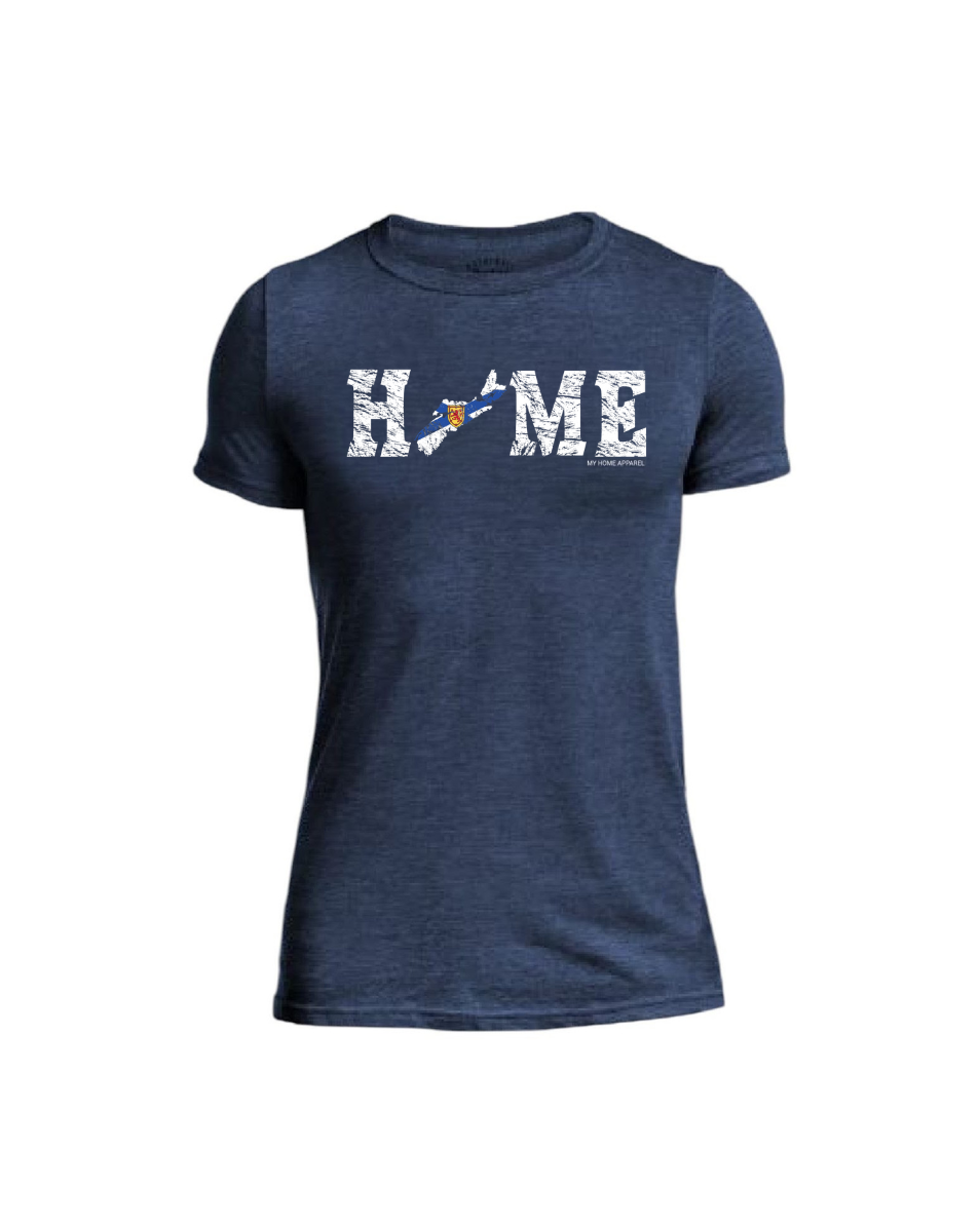 My Home Apparel Nova Scotia T-Shirt (Graphic) - Unisex Provincial HOME Flag Unisex T-Shirt. Nova Scotia pride, Canadian made.