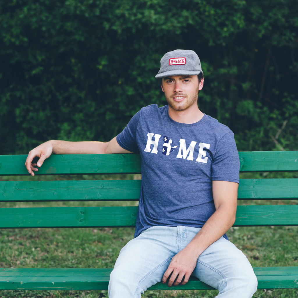 My Home Apparel Quebec T-Shirt (Graphic) - Unisex Quebec / Small Provincial HOME Flag Unisex T-Shirt. Canadian made Apparel