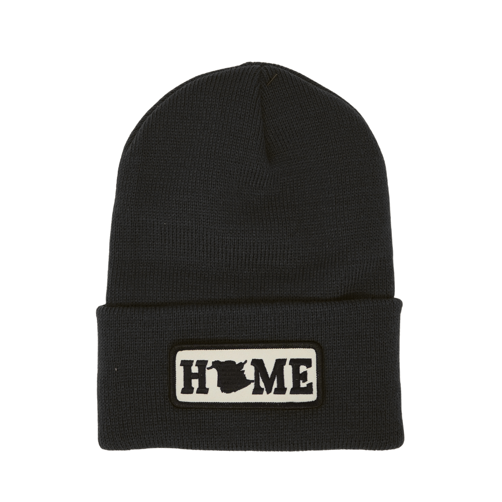 Kootenay Winter Hat Cape Breton / Black Classic Home Cuffed Beanie - Canadian Made / Canadian souvenir 