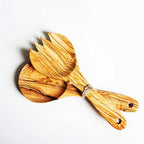 Olivewood Glory Hand Crafted Olivewood Salad Spoon Set