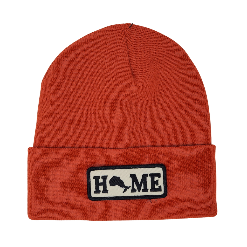 Kootenay Winter Hat Ontario / Orange Classic Home Cuffed Beanie - Canadian Made / Canadian made toque / Ontario pride
