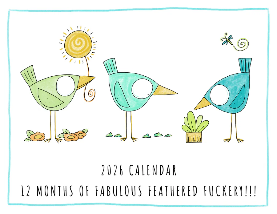 Out on a Whim greeting card 2026 Calendar