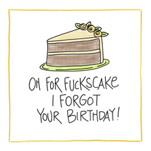 Load image into Gallery viewer, Out on a Whim greeting card Card 5 - ...Fuckscake Out On A Whim Greeting Cards *Adult Content
