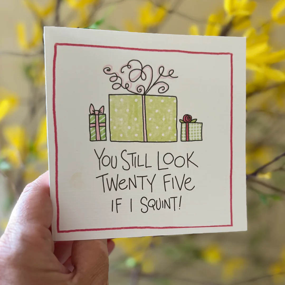 Out on a Whim greeting card Squint -Greeting Card