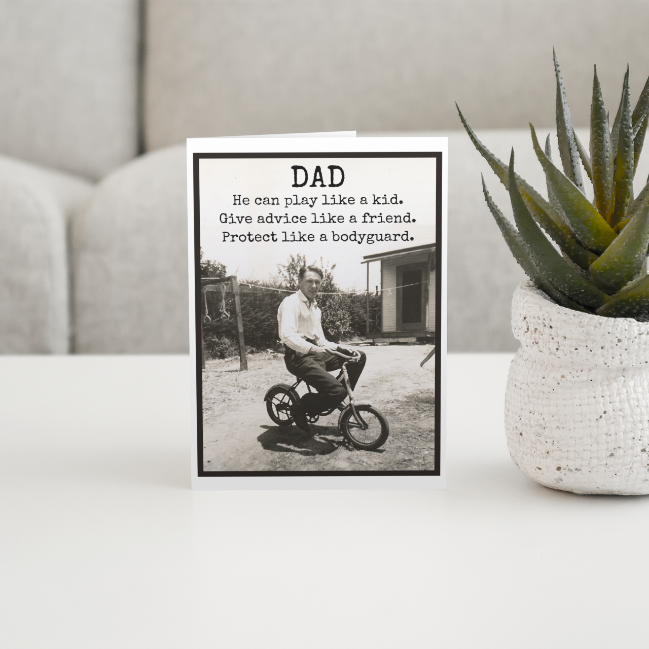 Raven's Rest Studio Card For Dad. Play Like a Kid. Father's Day. Birthday.