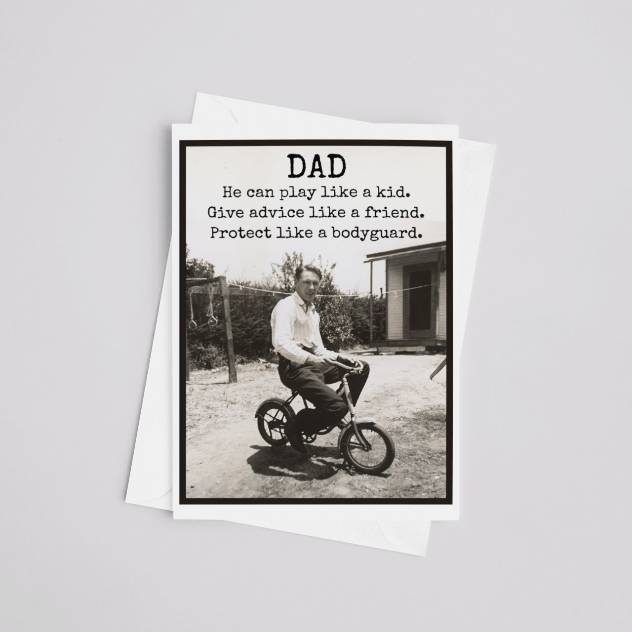 Raven's Rest Studio Card For Dad. Play Like a Kid. Father's Day. Birthday.