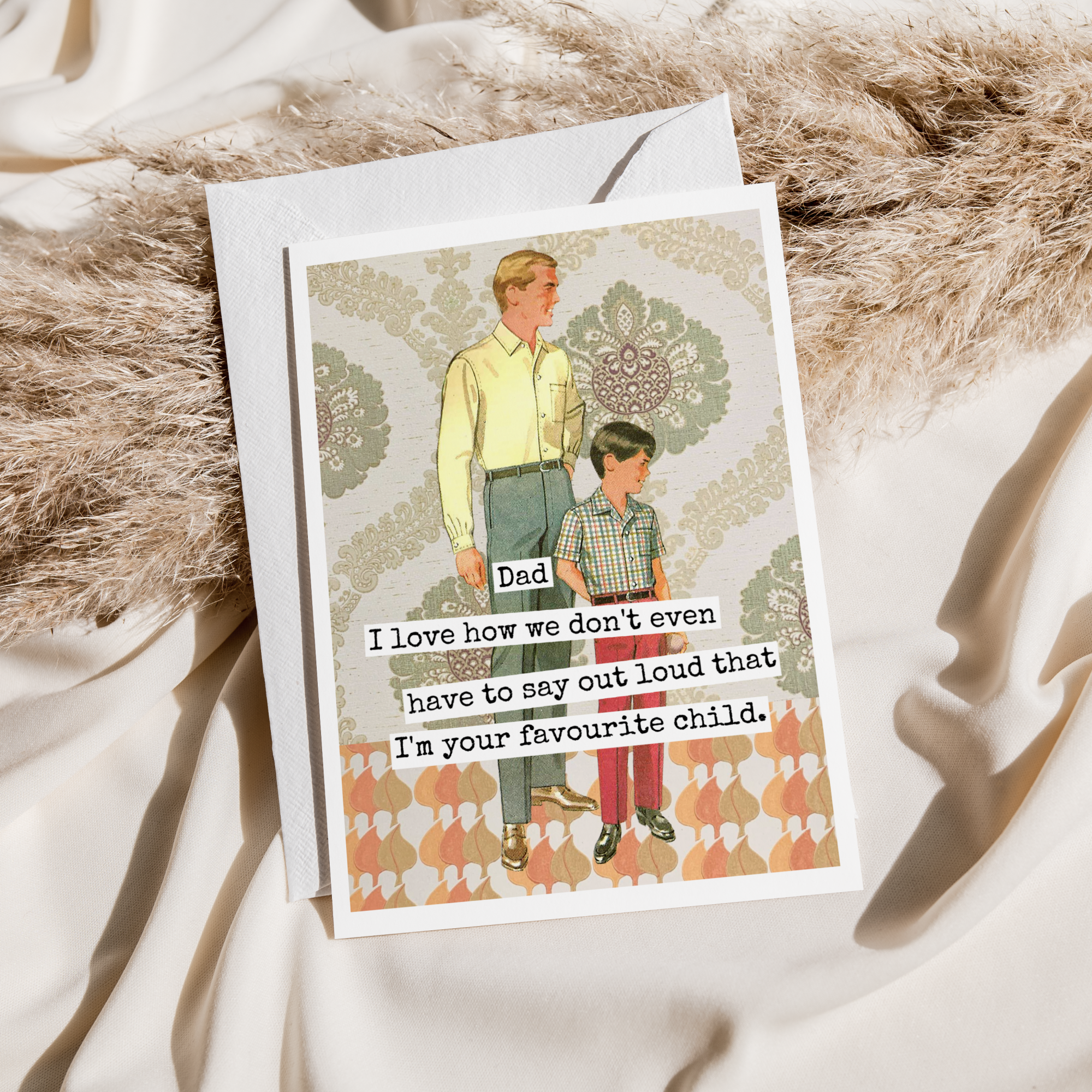 Raven's Rest Studio Greeting Card. Dad I Love How We Don't Even Have To Say...