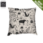 Sebastien & Groome Living/Rec-Room Dyre Print / 45.7cm x 45.7cm Decorative Accent Cushions