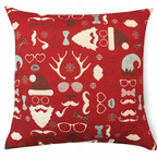 Sebastien & Groome Living/Rec-Room Santa Tapestry / 50.8 x 50.8cm Decorative Accent Cushions