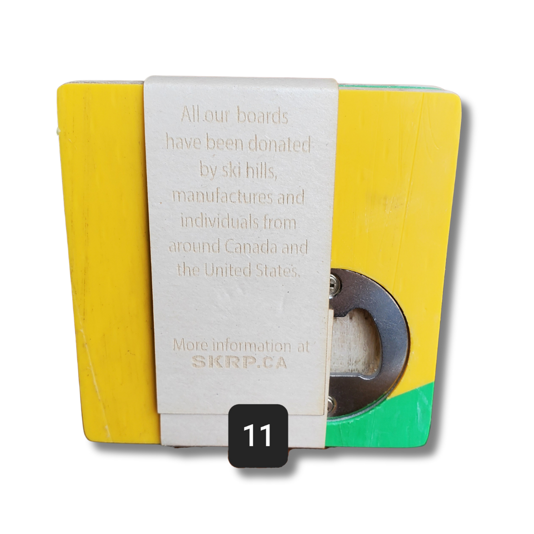 SKRP Coaster Upcycled Coaster from Snowboards