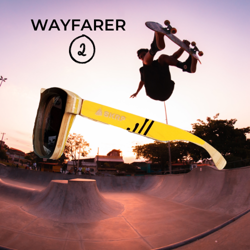 SKRP Glasses Sunglasses - made from Upcycled Skateboards