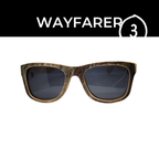 SKRP Glasses Wayfarer / 3 wayfarer / Dark lenses Sunglasses - made from Upcycled Skateboards