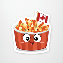 Load image into Gallery viewer, Sticker You sticker Cute Poutine Fun Vinyl Stickers By Sticker You
