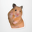 Load image into Gallery viewer, Sticker You sticker Hamster Peace Fun Vinyl Stickers By Sticker You
