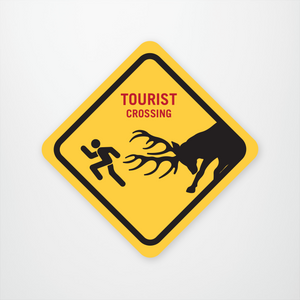 Sticker You sticker Tourist Crossing Fun Vinyl Stickers By Sticker You