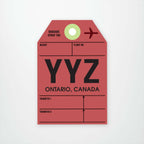 Sticker You sticker YYZ Luggage Tag Fun Vinyl Stickers By Sticker You