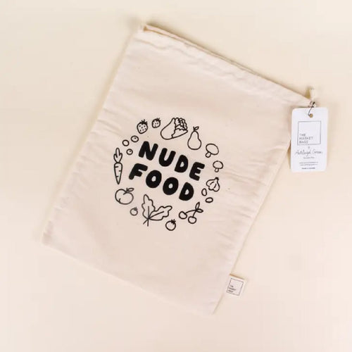 The Market Bags produce bag Lrg / Nude Food Large Organic Cotton Bulk Bag