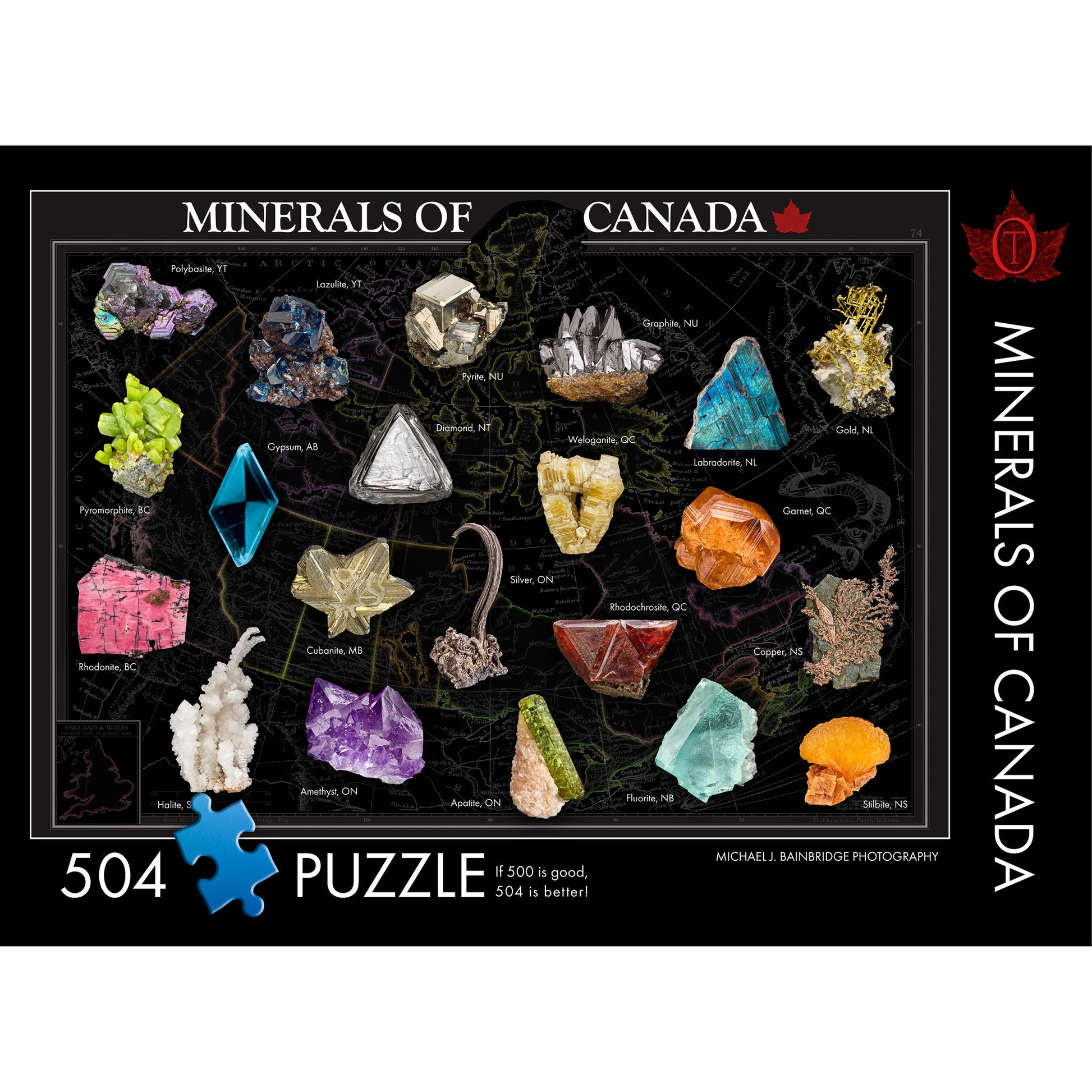 The Occurrence Puzzle 504 pieces / Minerals of Canada Puzzles