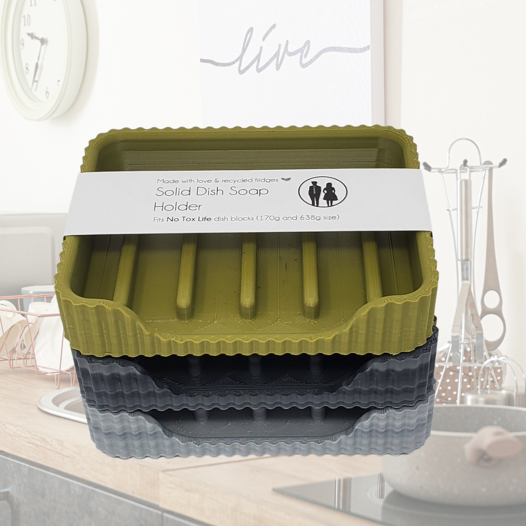 The Rogerie dish soap holder Large (for 170g or 638g blocks) / Mountain Moss Solid Dish Soap Holder