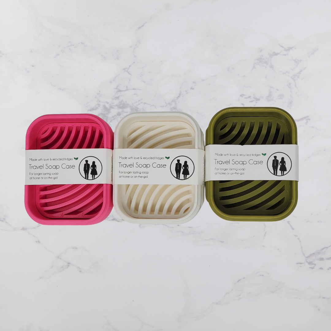 The Rogerie soap container Frost / Rectangular Travel Soap Case