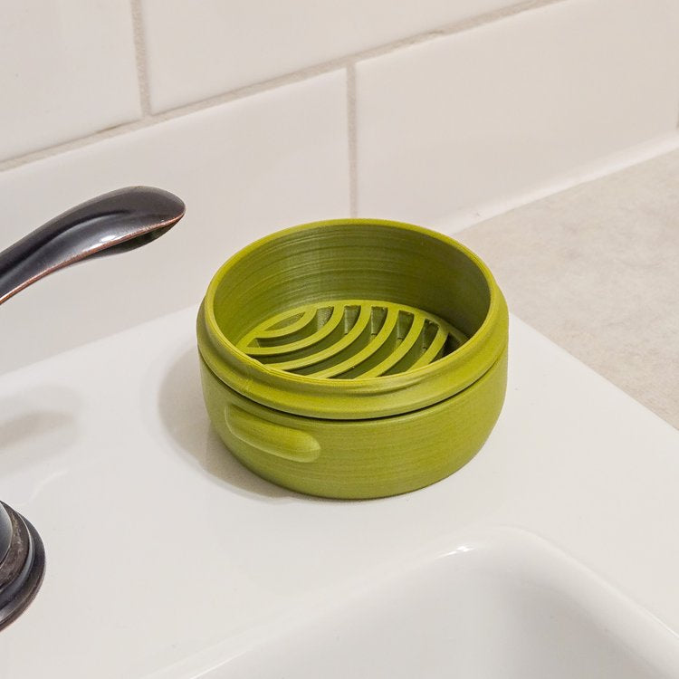 round green soap container Travel Soap Case