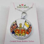 Transformed jewellery Crown Upcycled Broken China Necklaces