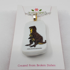 Transformed jewellery Dino Upcycled Broken China Necklaces