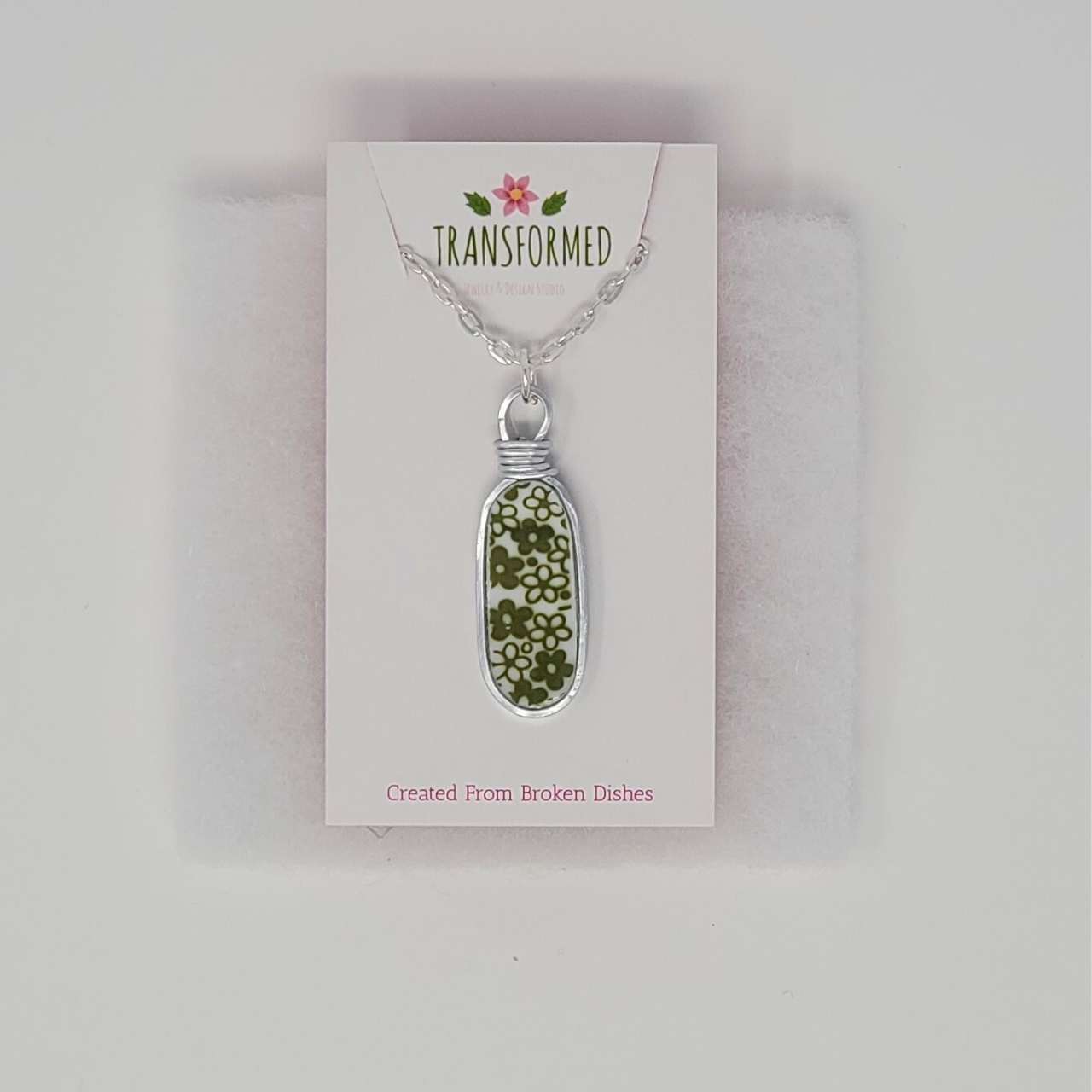 Transformed jewellery Upcycled Broken China Necklaces