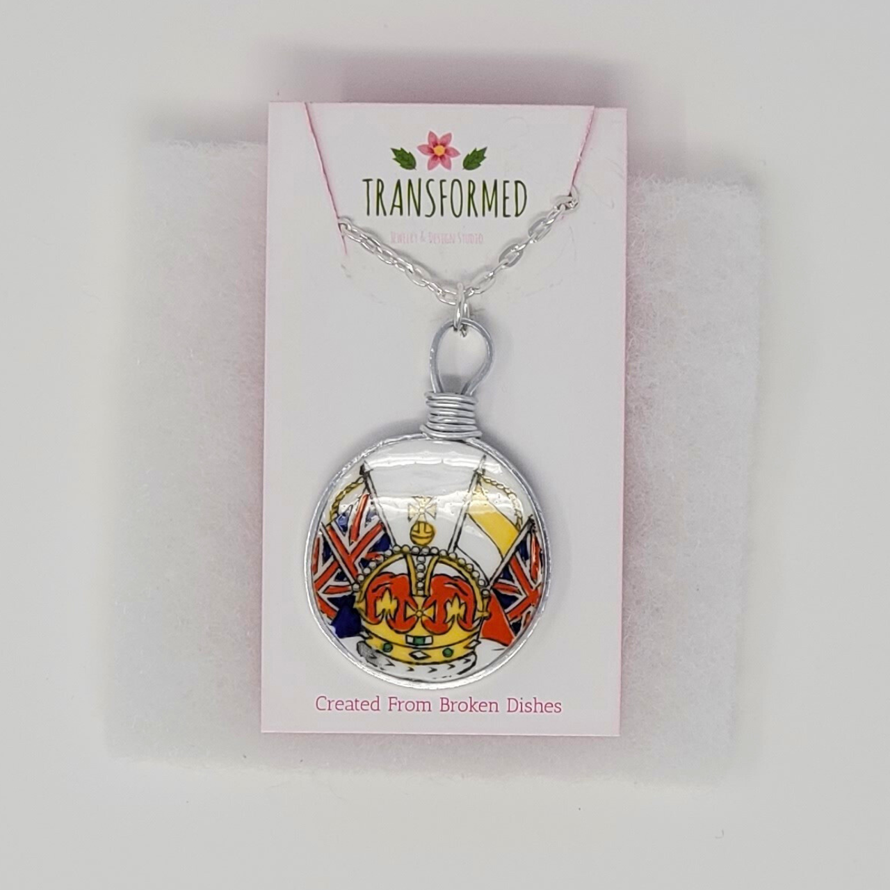 Transformed jewellery Upcycled Broken China Necklaces